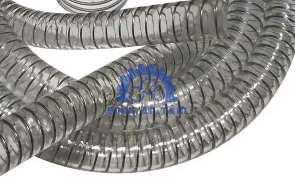 Dây Thép Ống PVC, Dây 1 inch Cấp Thực Phẩm Trong Suốt
